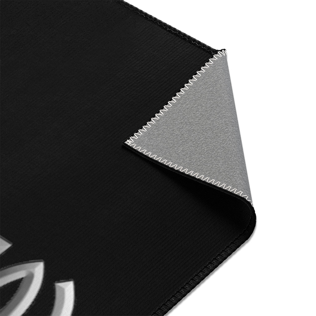 CombinedMinds Area Rugs - Color Logo Black