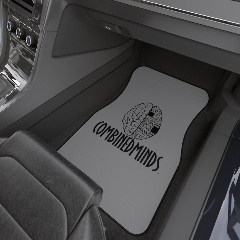 CombinedMinds Car Mats (Set of 4) - Grey/Black