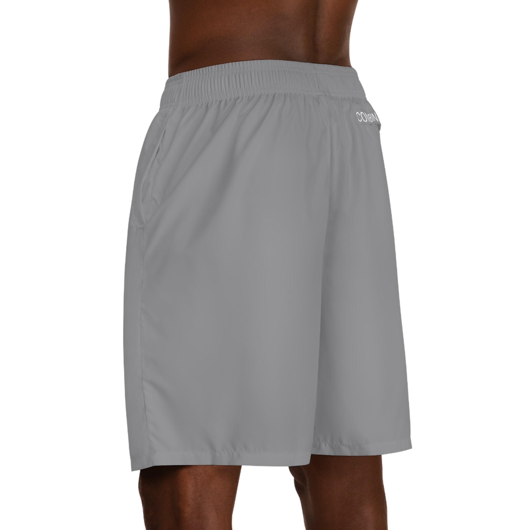 CombinedMinds Men's Jogger Shorts Grey/White Logo