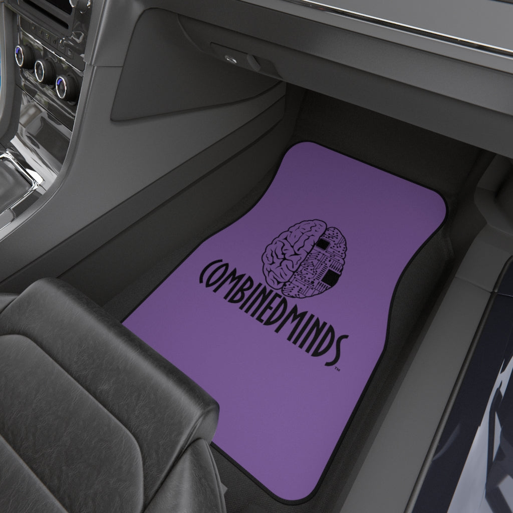 CombinedMinds Car Mats (Set of 4) - Light Purple/Black