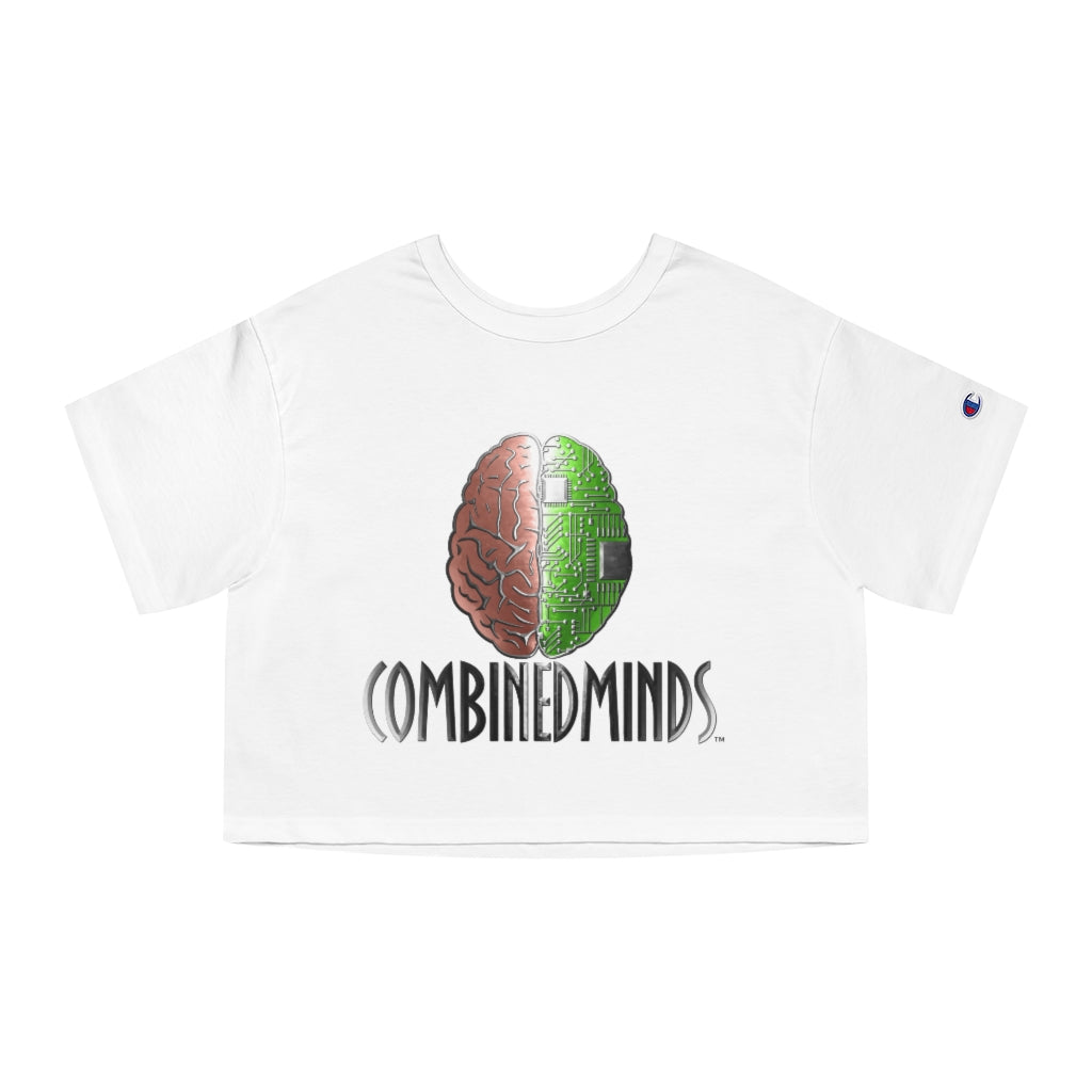 CombinedMinds Champion Women's Heritage Cropped T-Shirt Color Logo