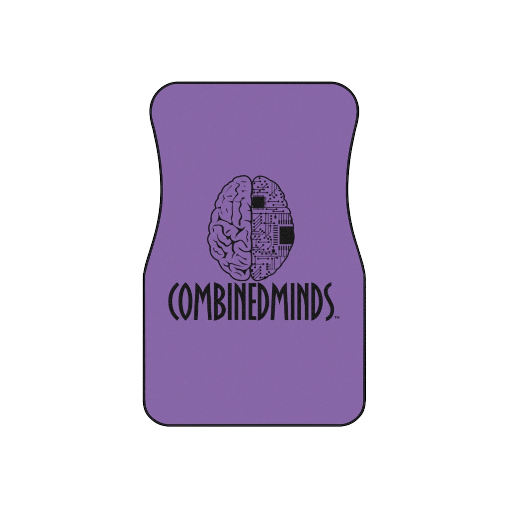 CombinedMinds Car Mats (Set of 4) - Light Purple/Black