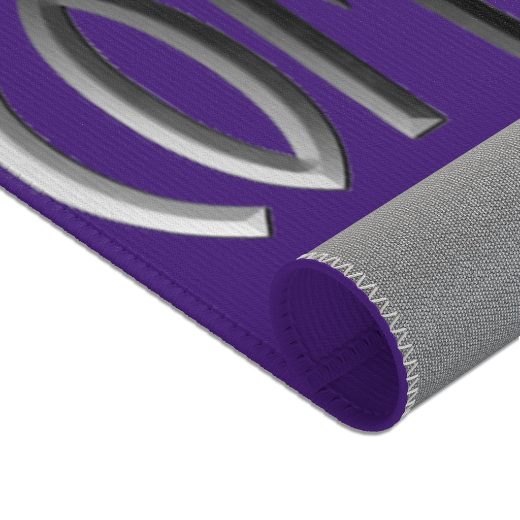 CombinedMinds Area Rugs - Color Logo Purple
