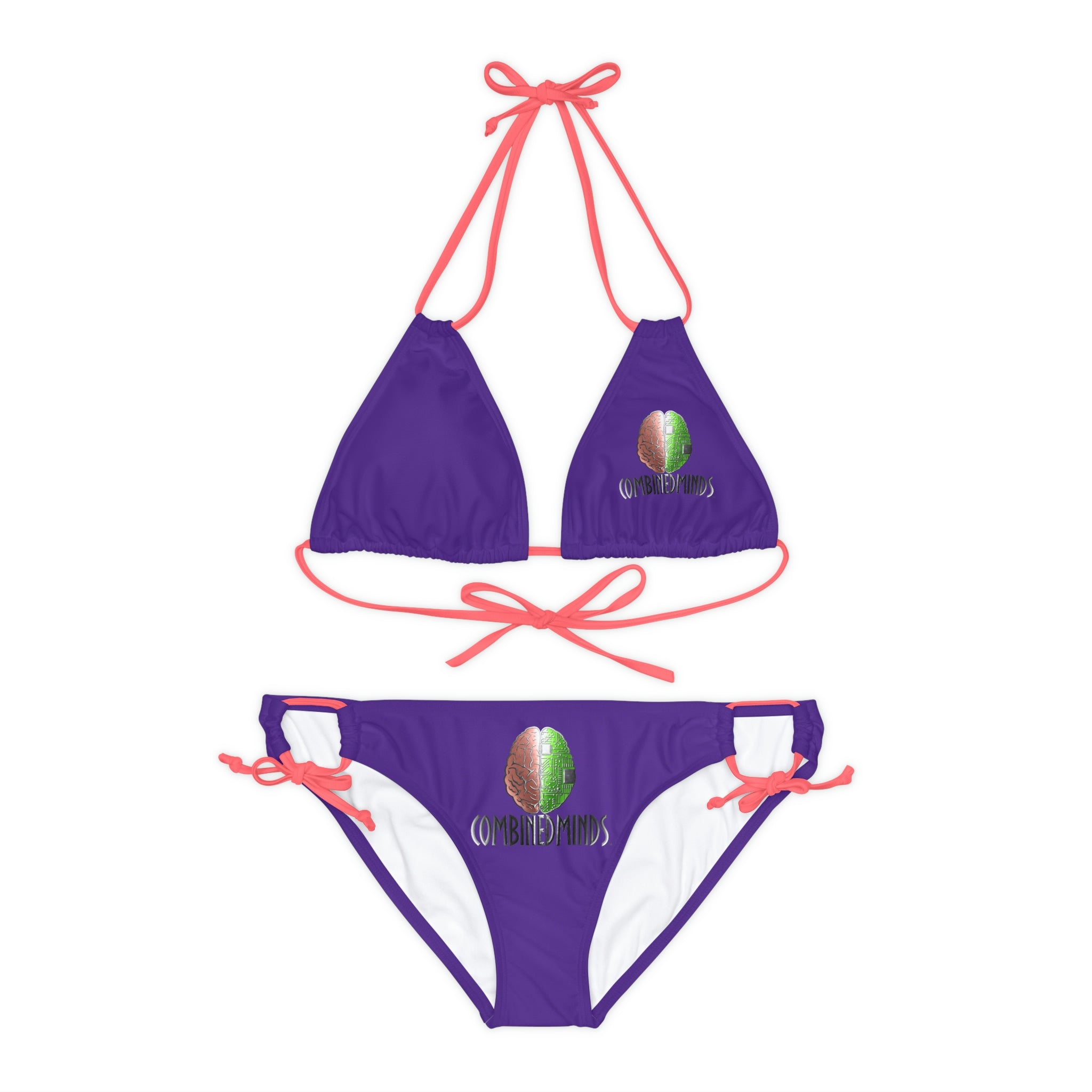 CombinedMinds Strappy Bikini Set Purple