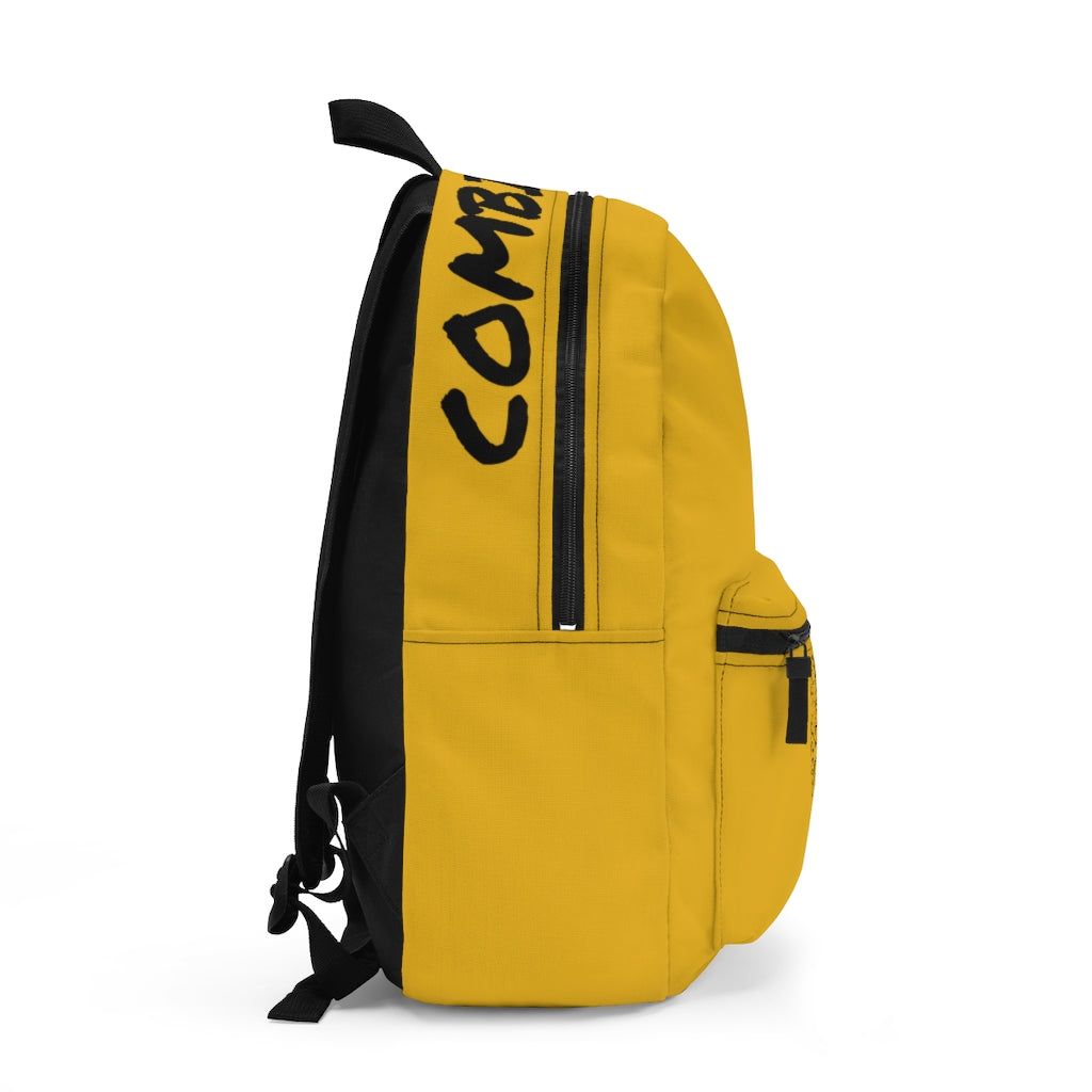 CombinedMinds Backpack - Yellow Black Logo