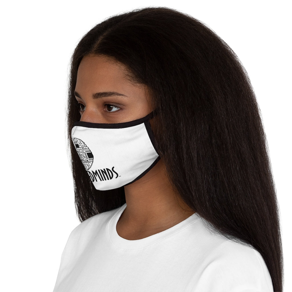 CombinedMinds Fitted Polyester Face Mask-Black Logo