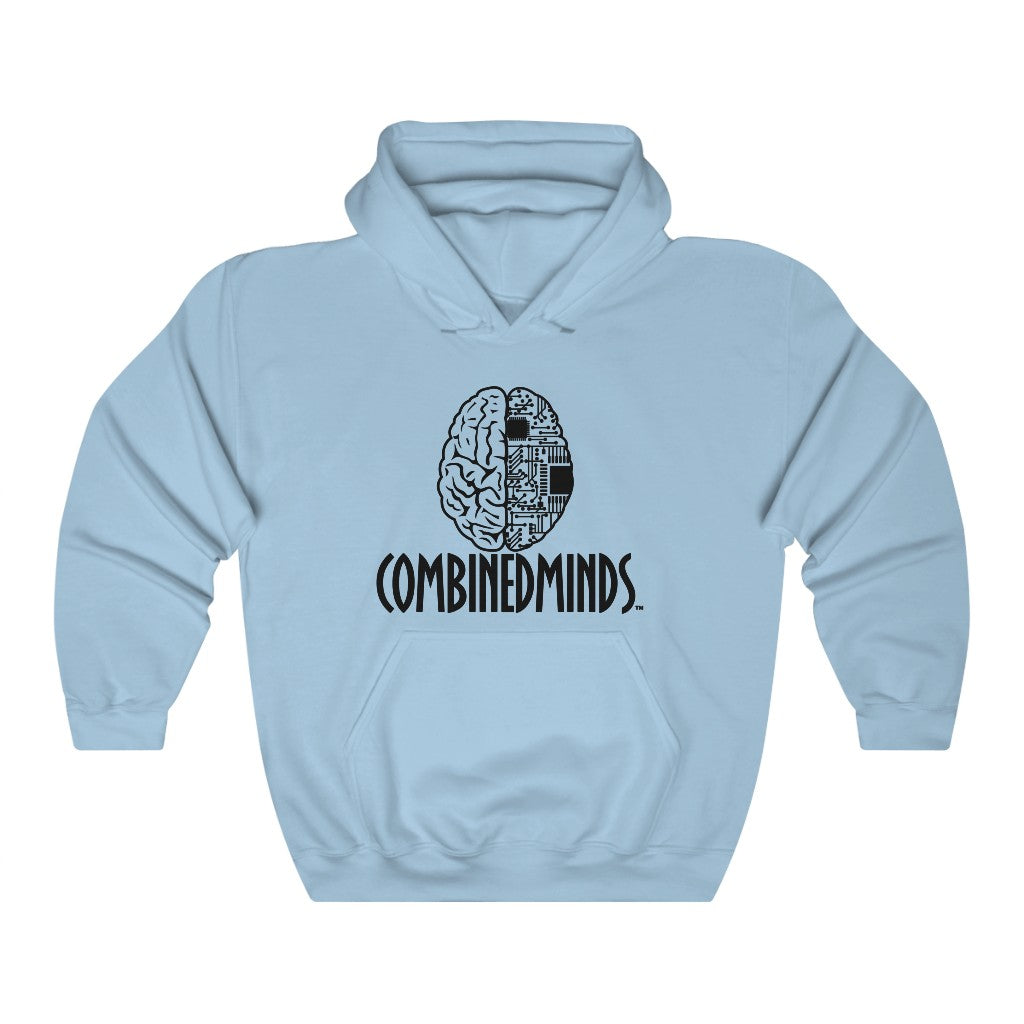 CombinedMinds Unisex Heavy Blend Hooded Sweatshirt-Black Logo