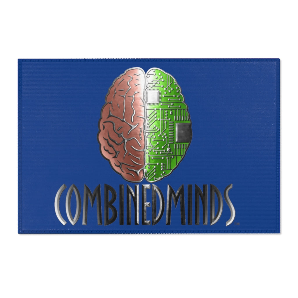 CombinedMinds Area Rugs - Color Logo Royal Blue