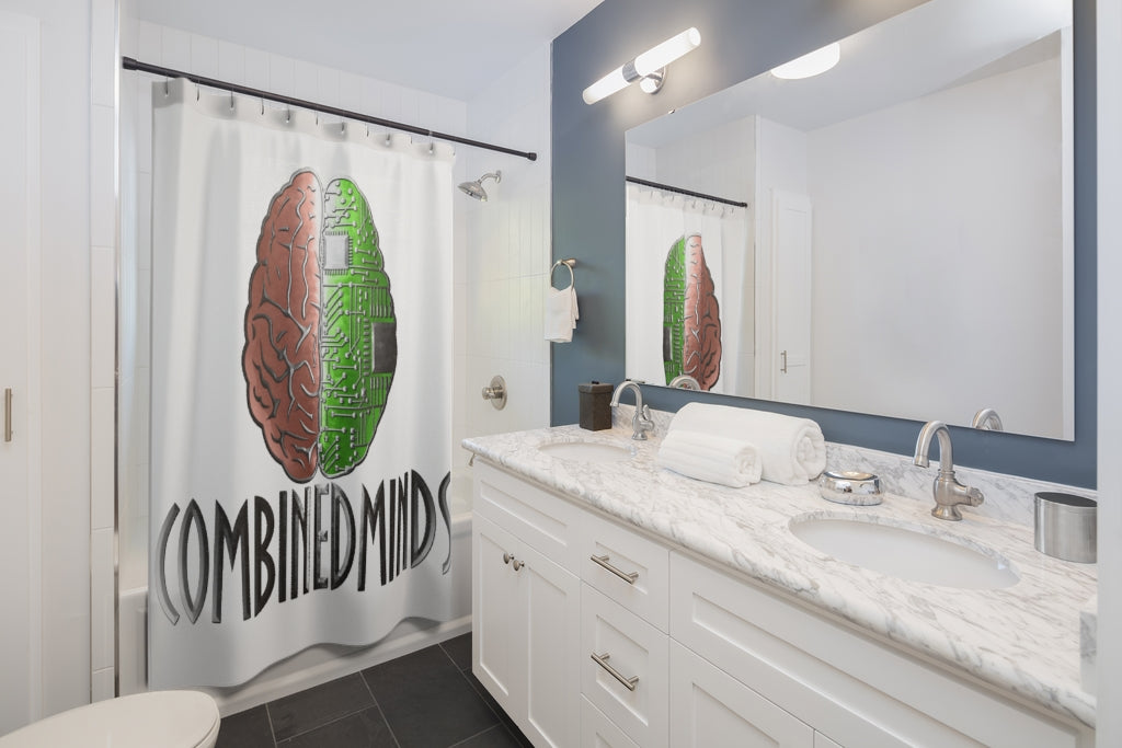 CombinedMinds Shower Curtains - Color Logo