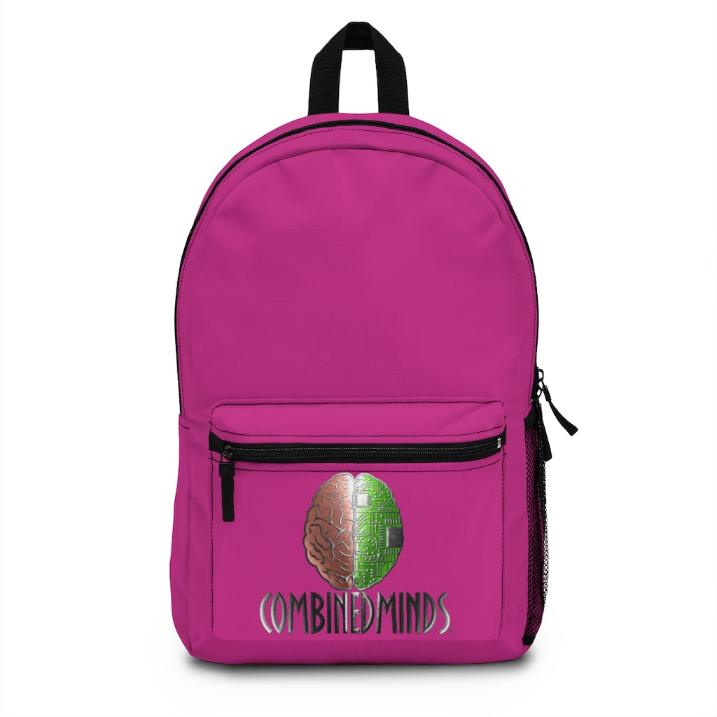 CombinedMinds Backpack - Pink Color Logo