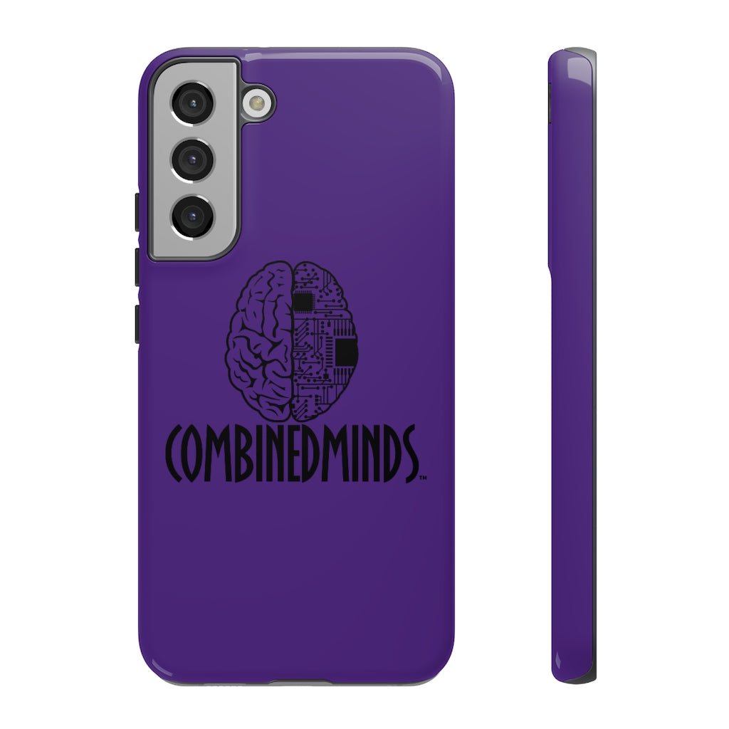 CombinedMinds Cell Phone Case -Purple Black Logo