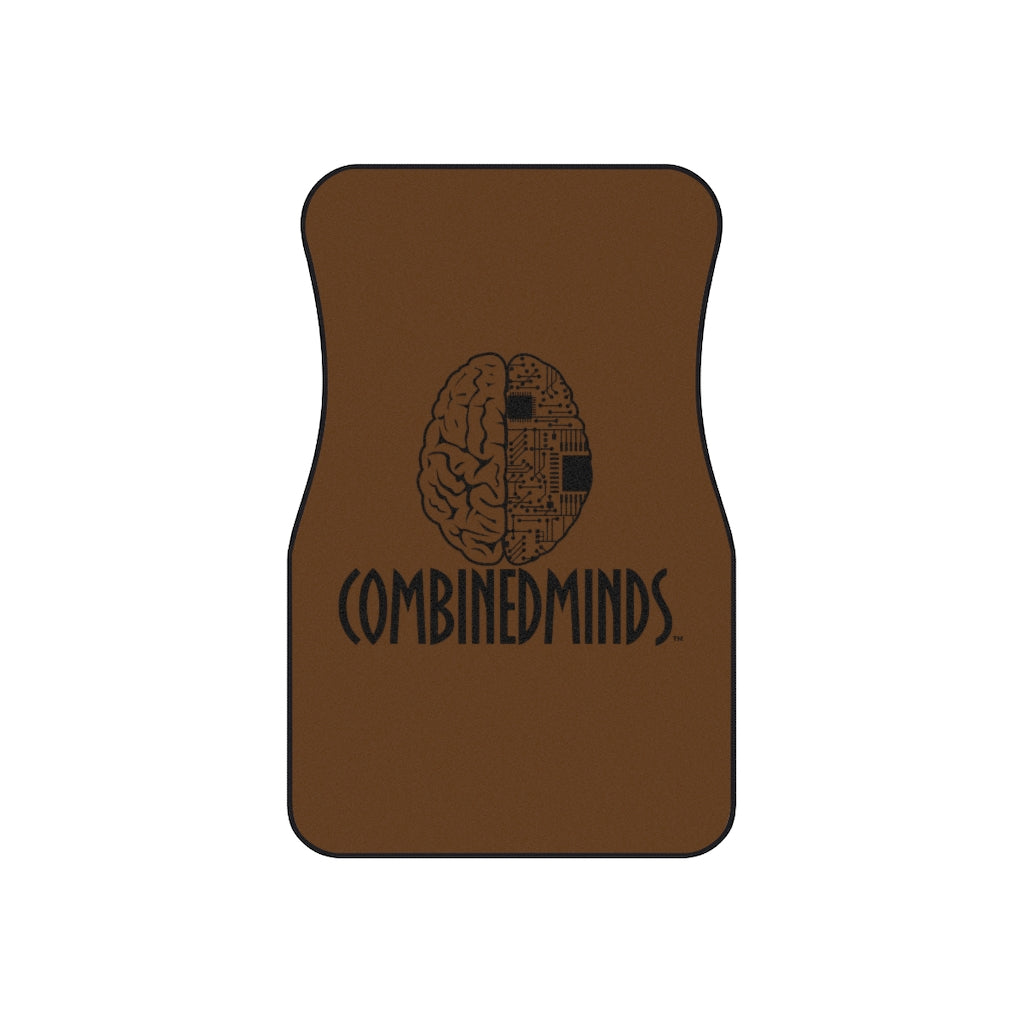 CombinedMinds Car Mats (Set of 4) - Brown/Black