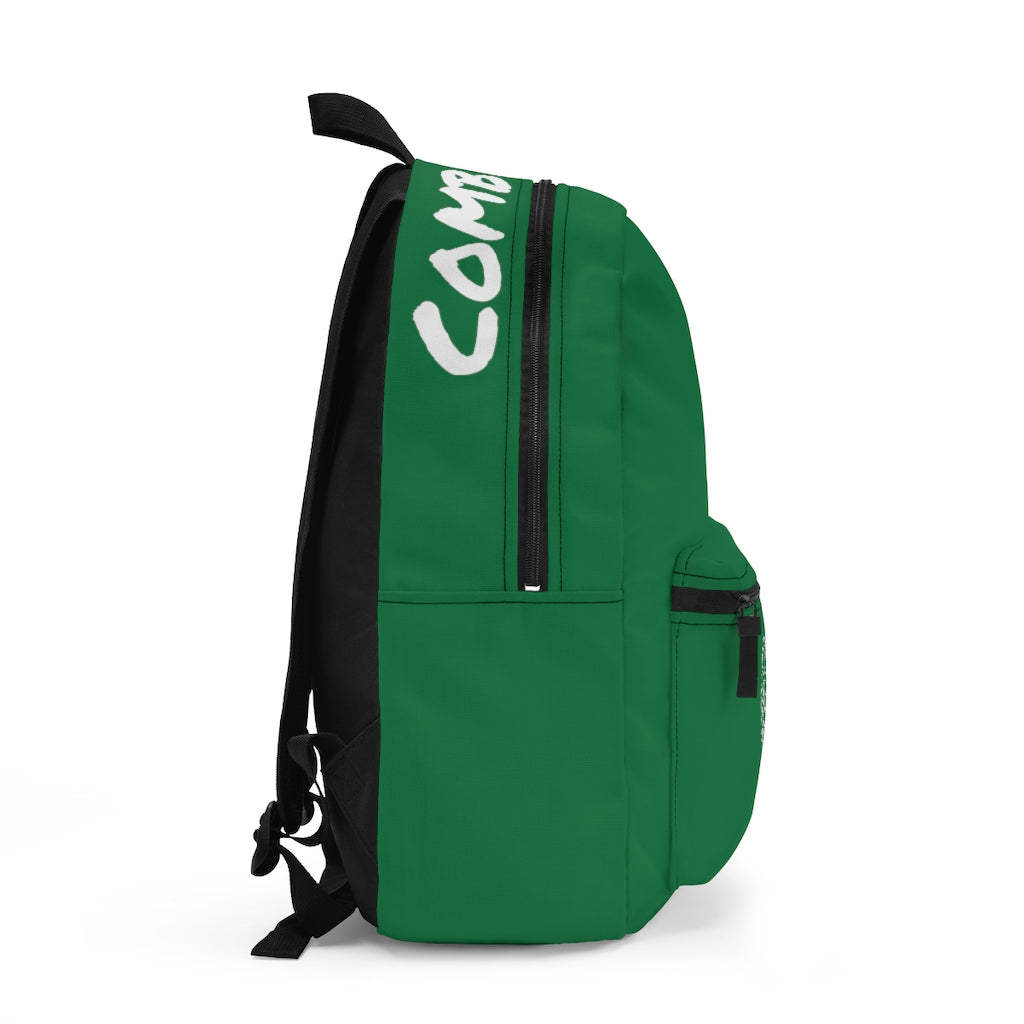 CombinedMinds Backpack - Dark Green White Logo