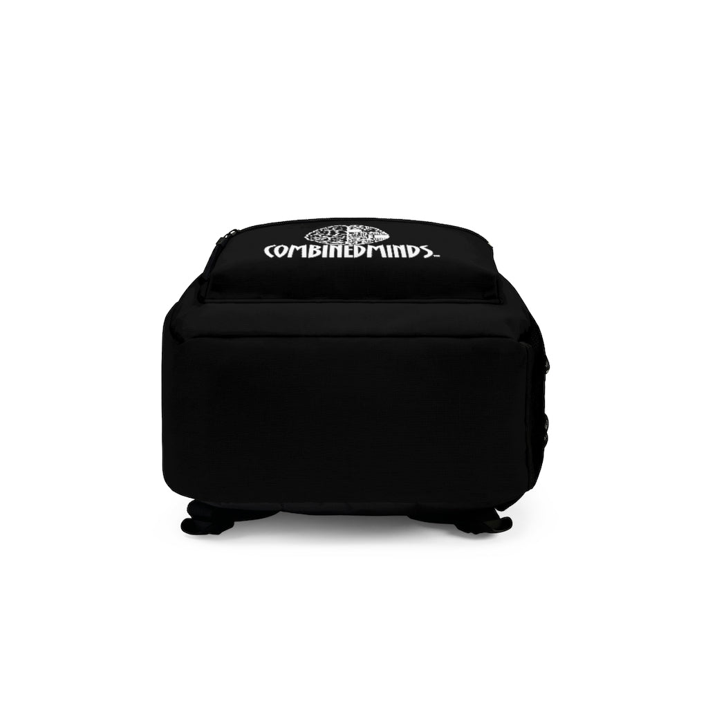 CombinedMinds Backpack - Black White Logo