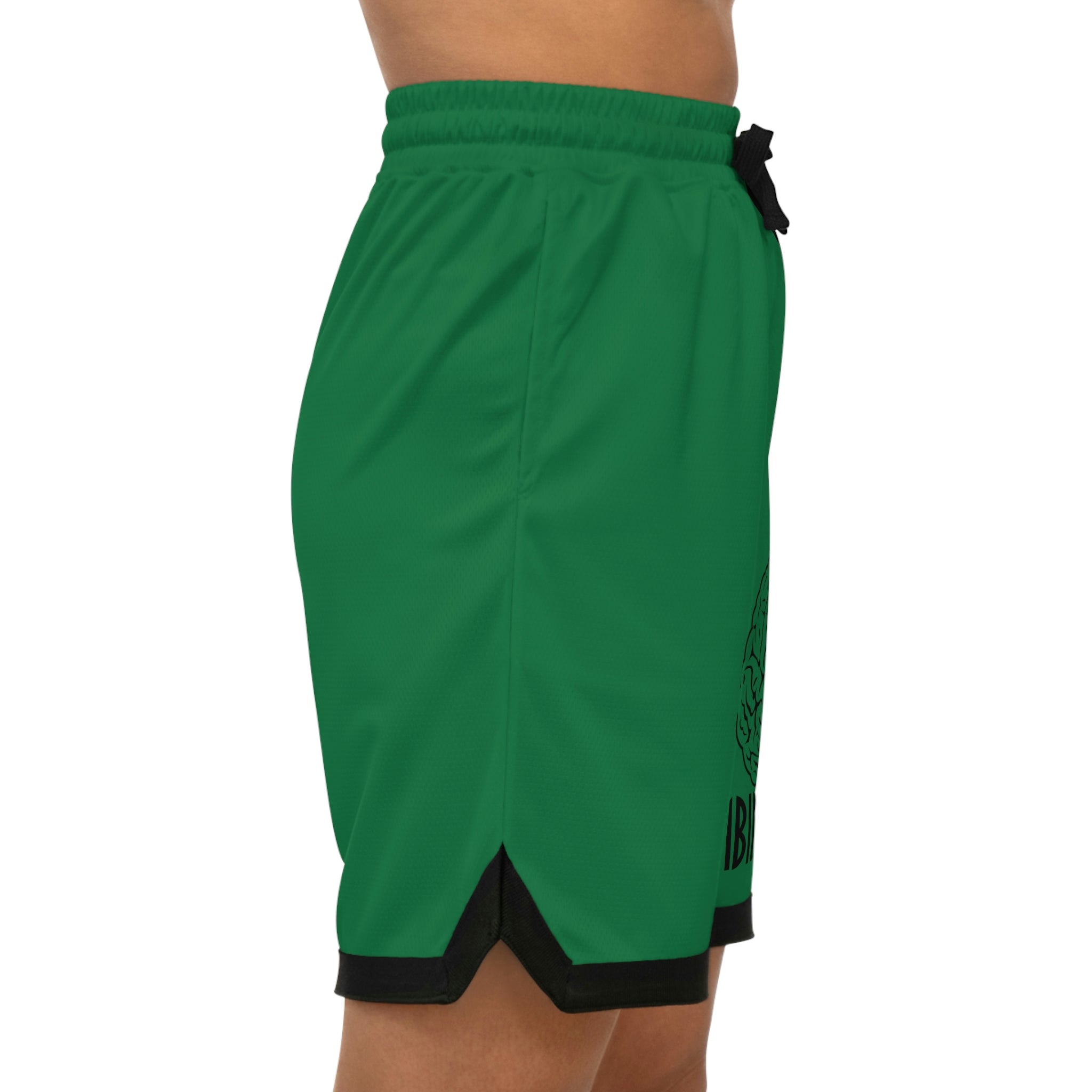 Combinedminds Basketball Shorts Dark Green/Black Logo