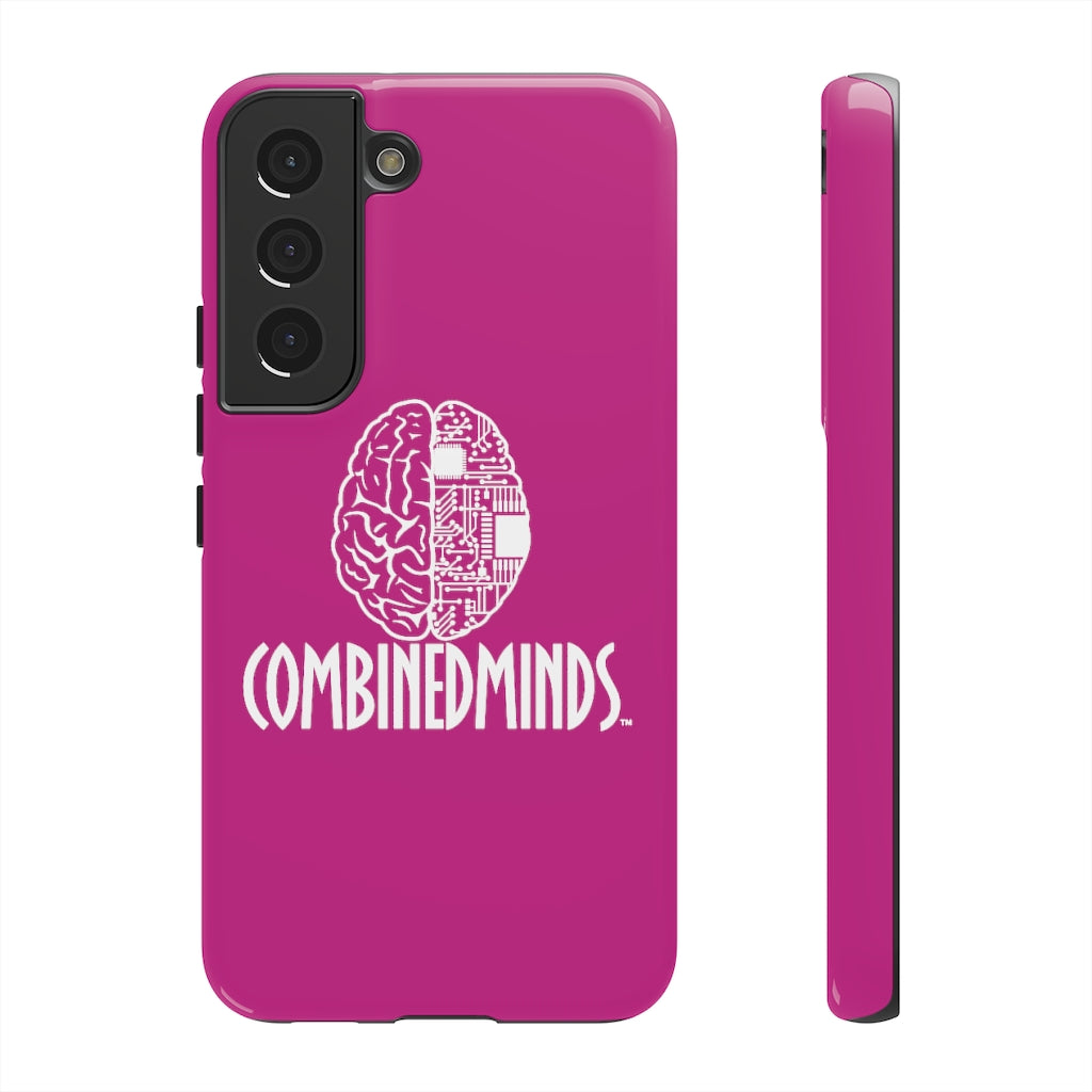 CombinedMinds Cell Phone Case- Pink White Logo