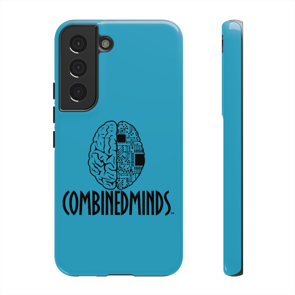 CombinedMinds Cell Phone Case -Turquoise Black Logo