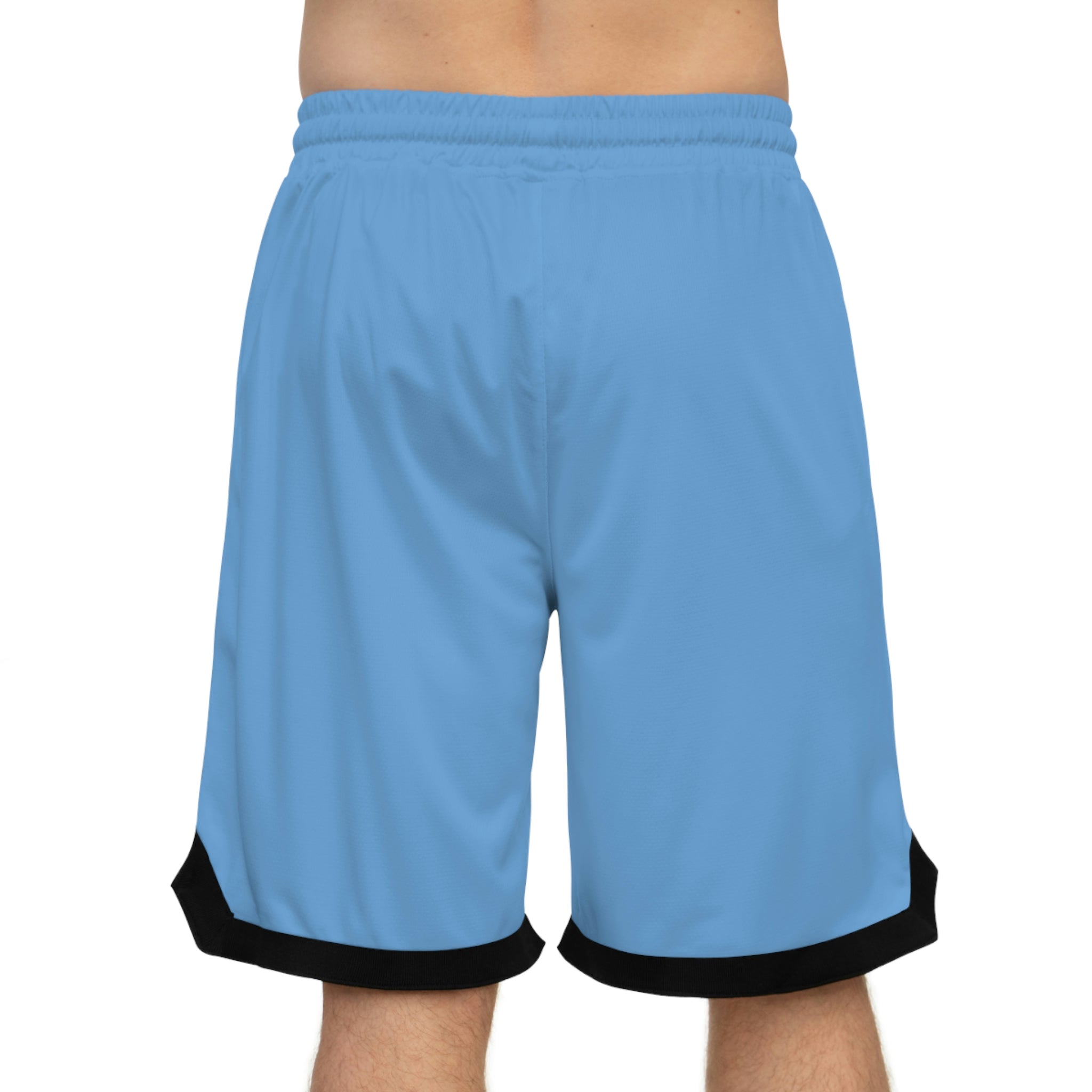 Combinedminds Basketball Shorts Light Blue/Black Logo
