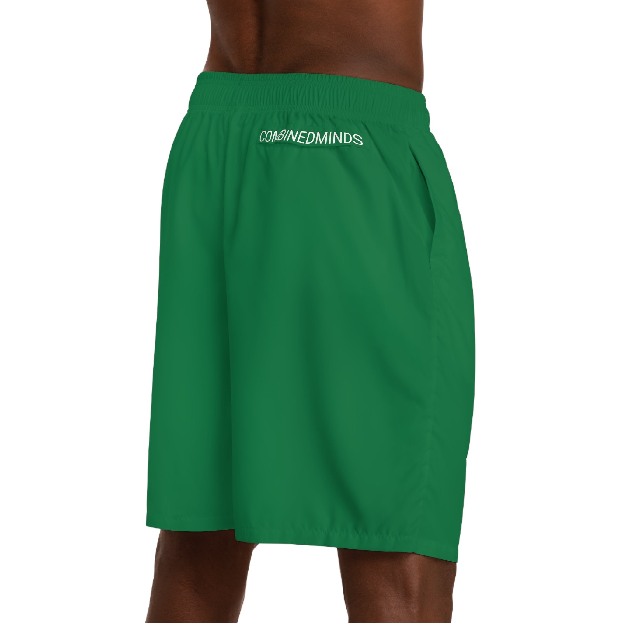 CombinedMinds Men's Jogger Shorts DarkGreen/White Logo