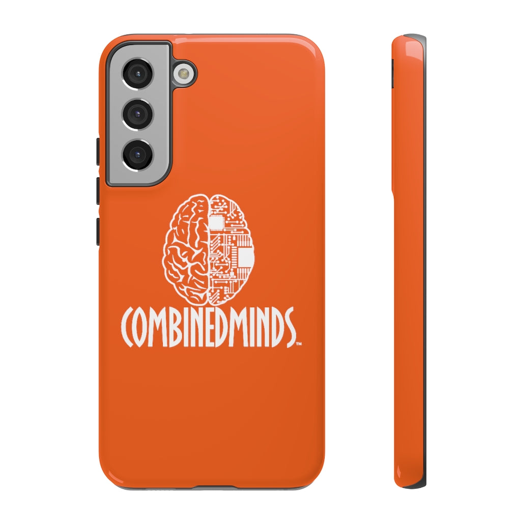 CombinedMinds Cell Phone Case- Orange White Logo
