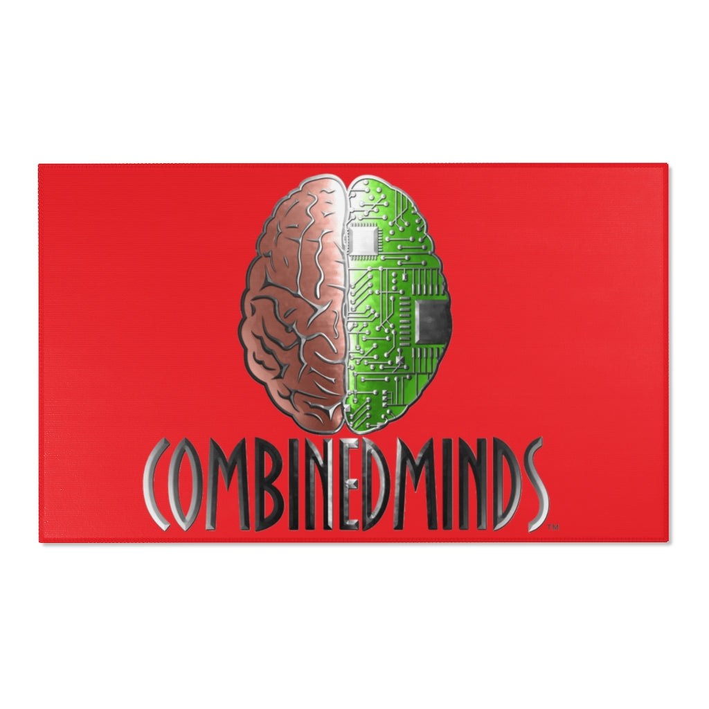 CombinedMinds Area Rugs - Color Logo Red
