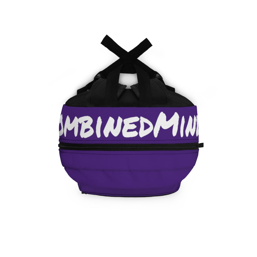 CombinedMinds Backpack - Purple White Logo