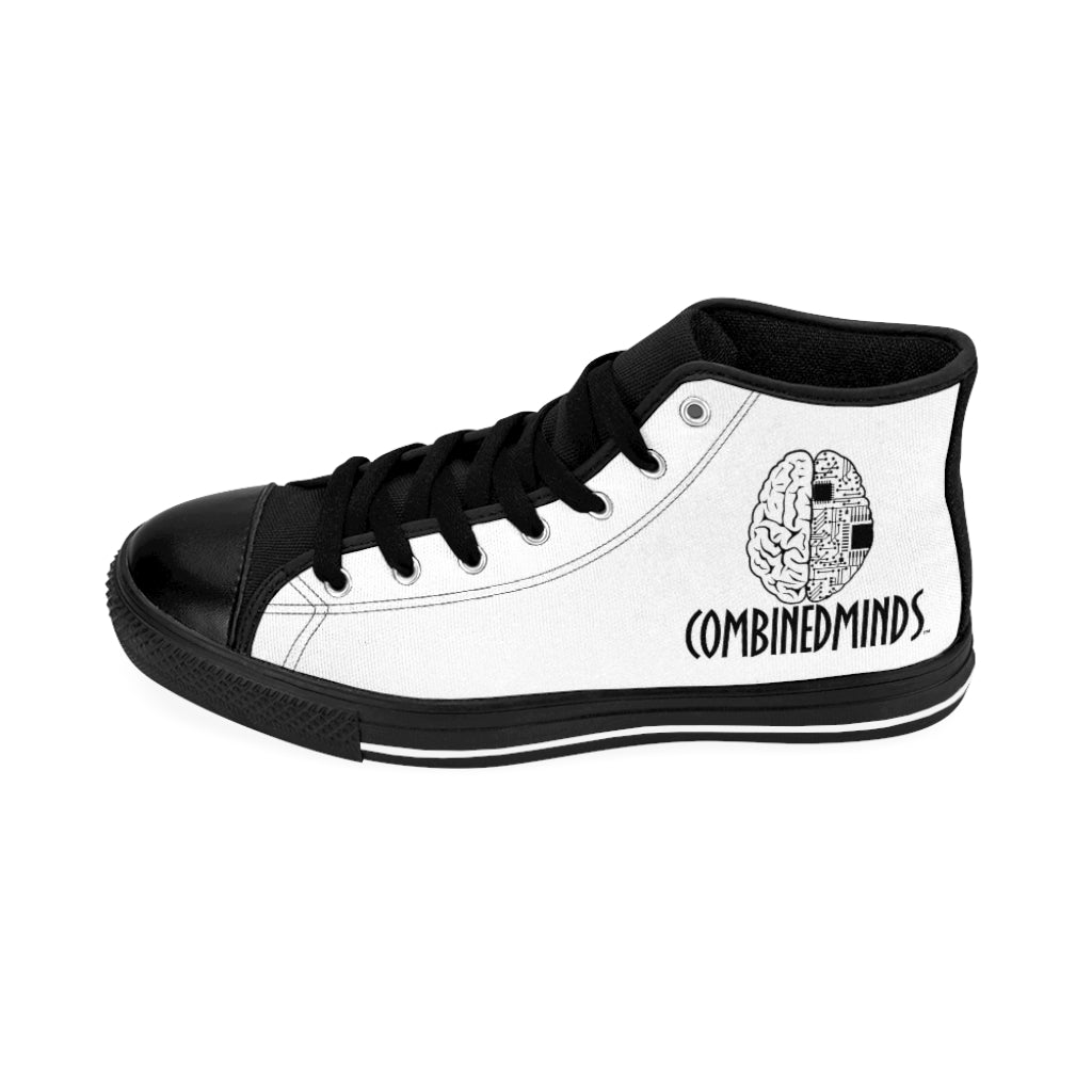 CombinedMinds Men's High-top Sneakers-Black Logo