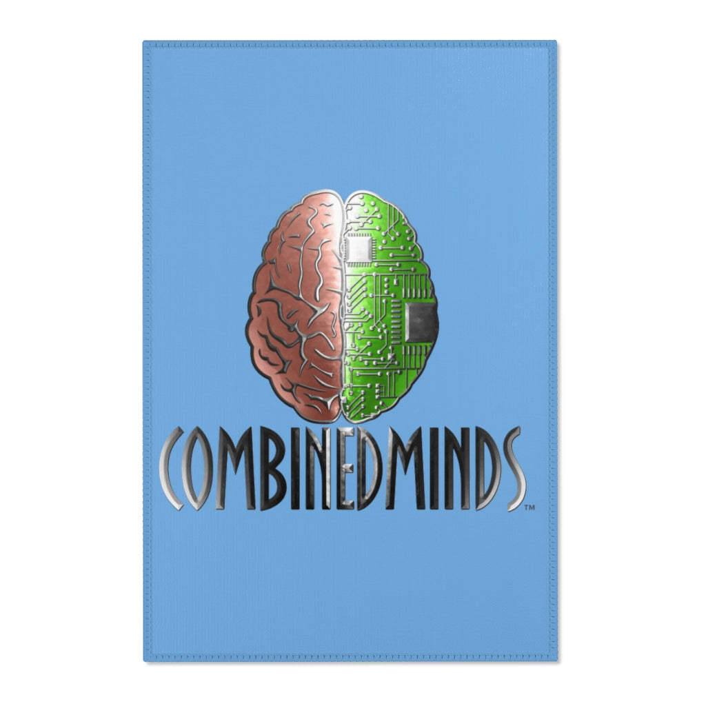 CombinedMinds Area Rugs - Color Logo Light Blue