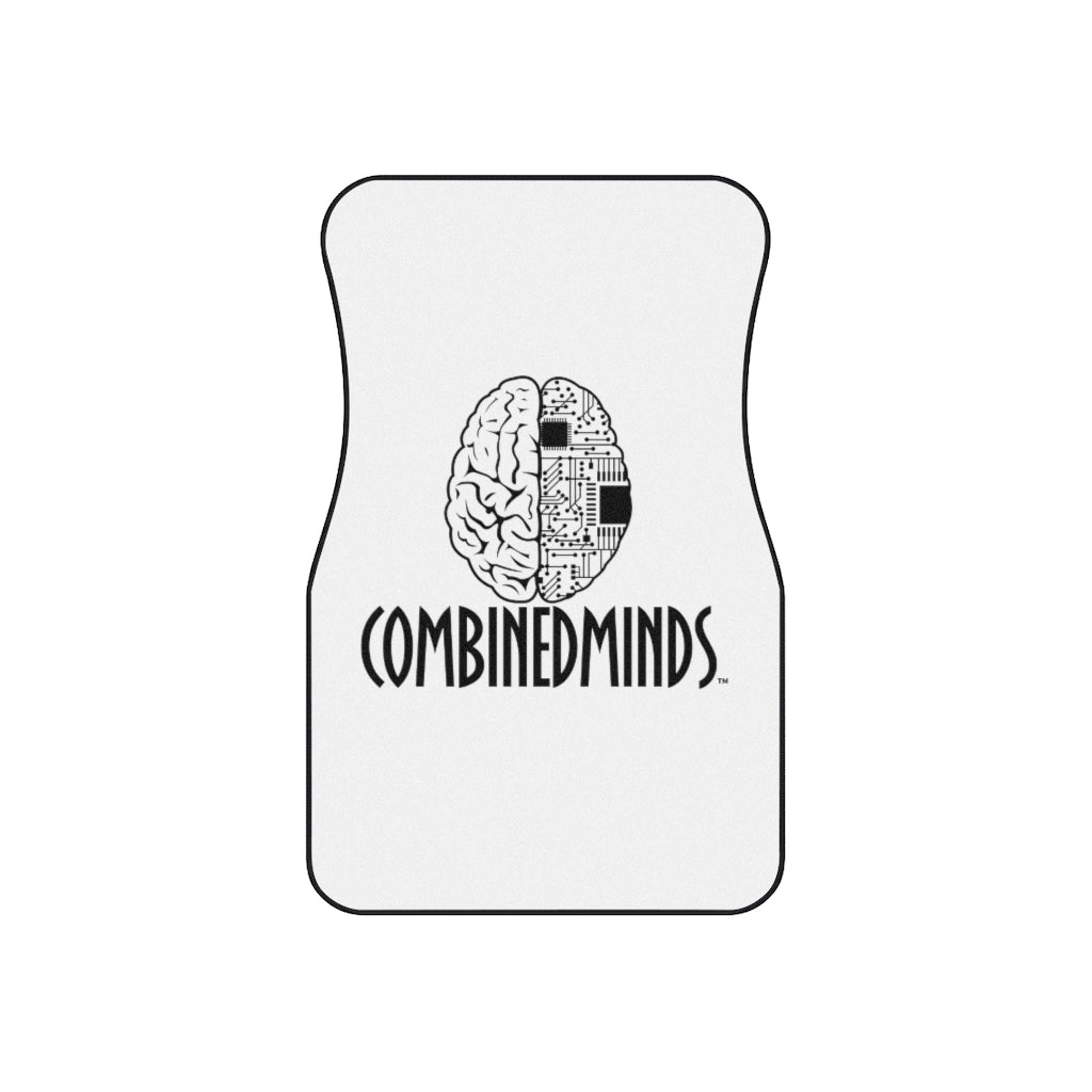 CombinedMinds Car Mats (Set of 4) - White/Black