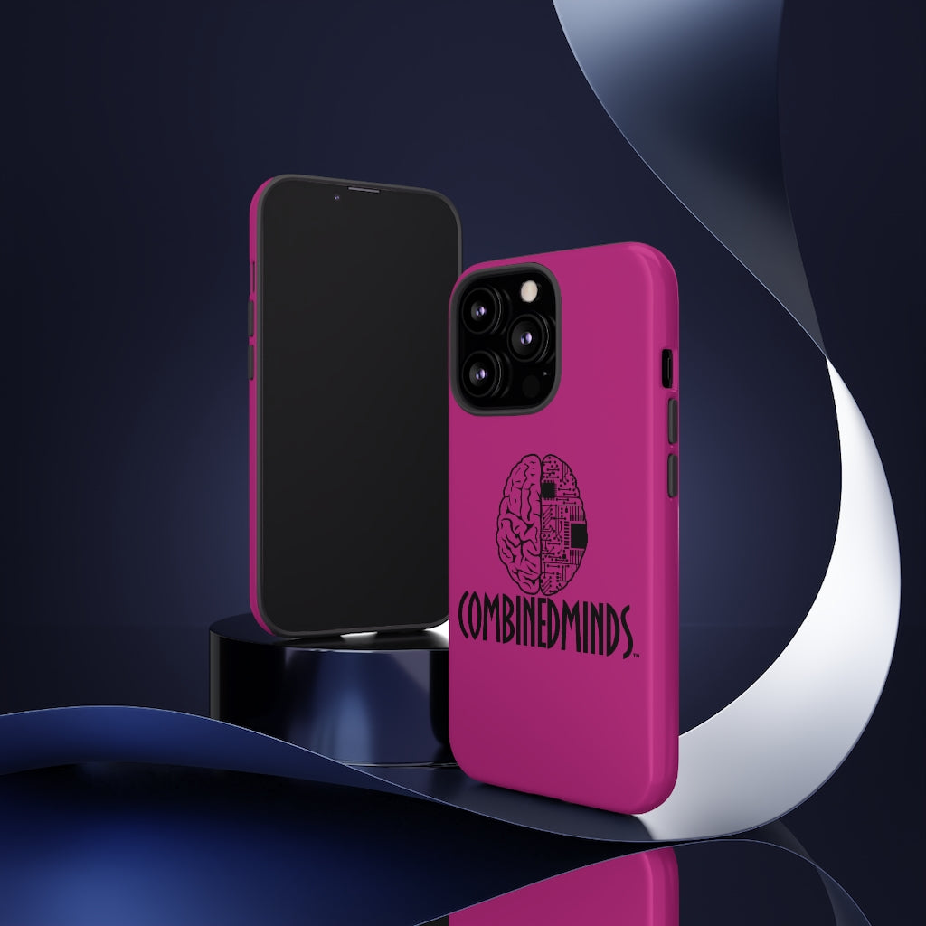 CombinedMinds Cell Phone Case -Pink Black Logo