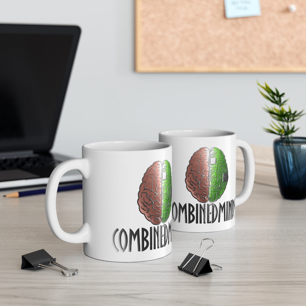 CombinedMinds Ceramic Mug 11oz - Color Logo