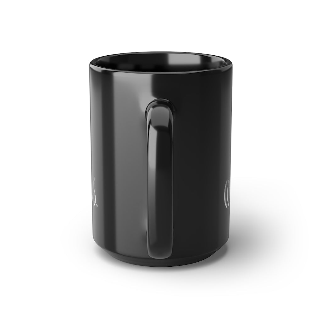 CombinedMinds Black Mug, 15oz - Color Logo