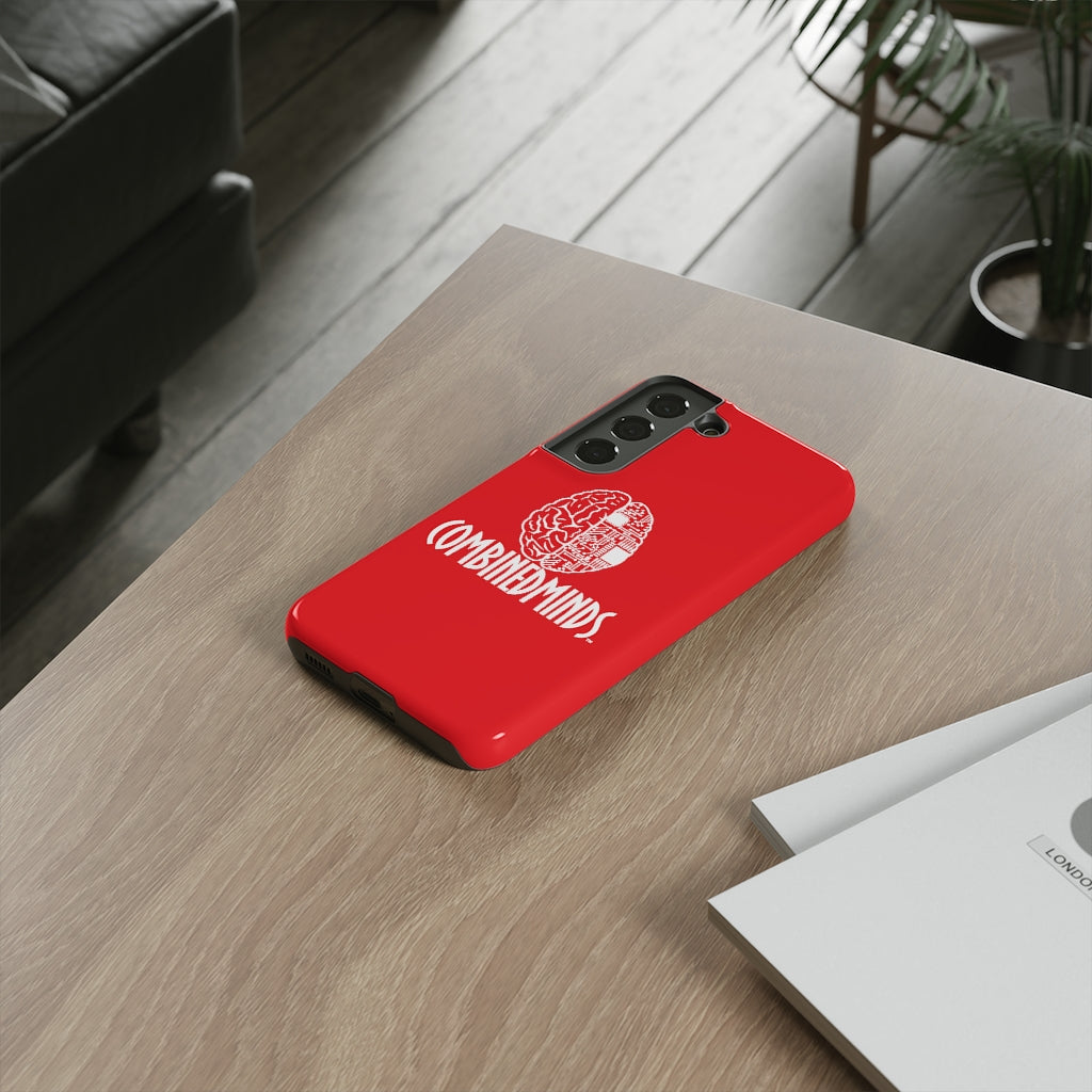 CombinedMinds Cell Phone Case- Red White Logo