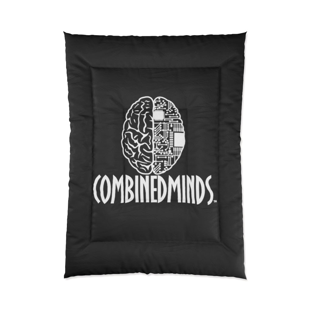 CombinedMinds Comforter - Black w/ White Logo
