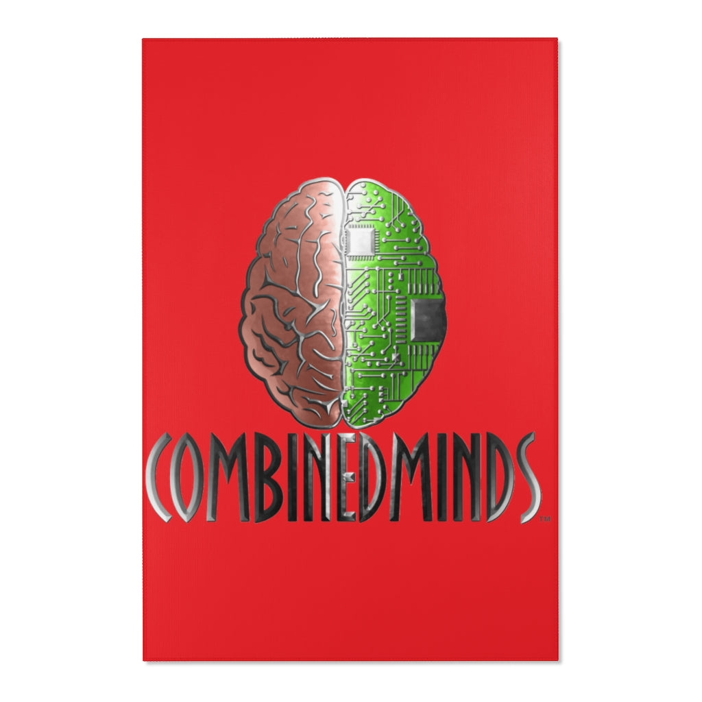 CombinedMinds Area Rugs - Color Logo Red