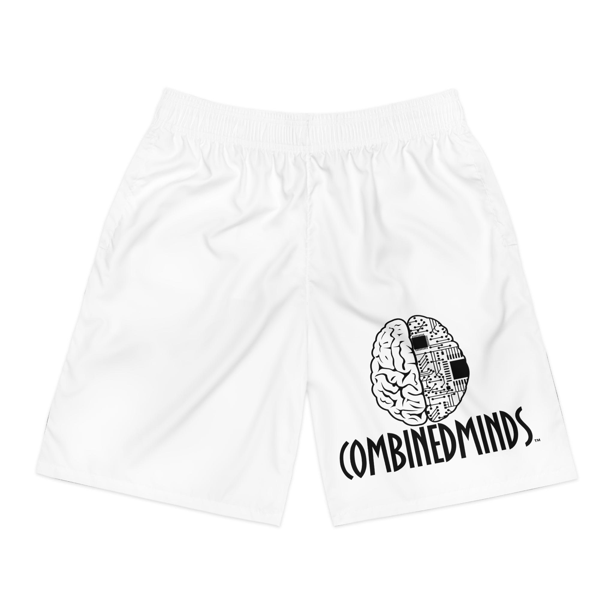 CombinedMinds Men's Jogger Shorts Black Logo