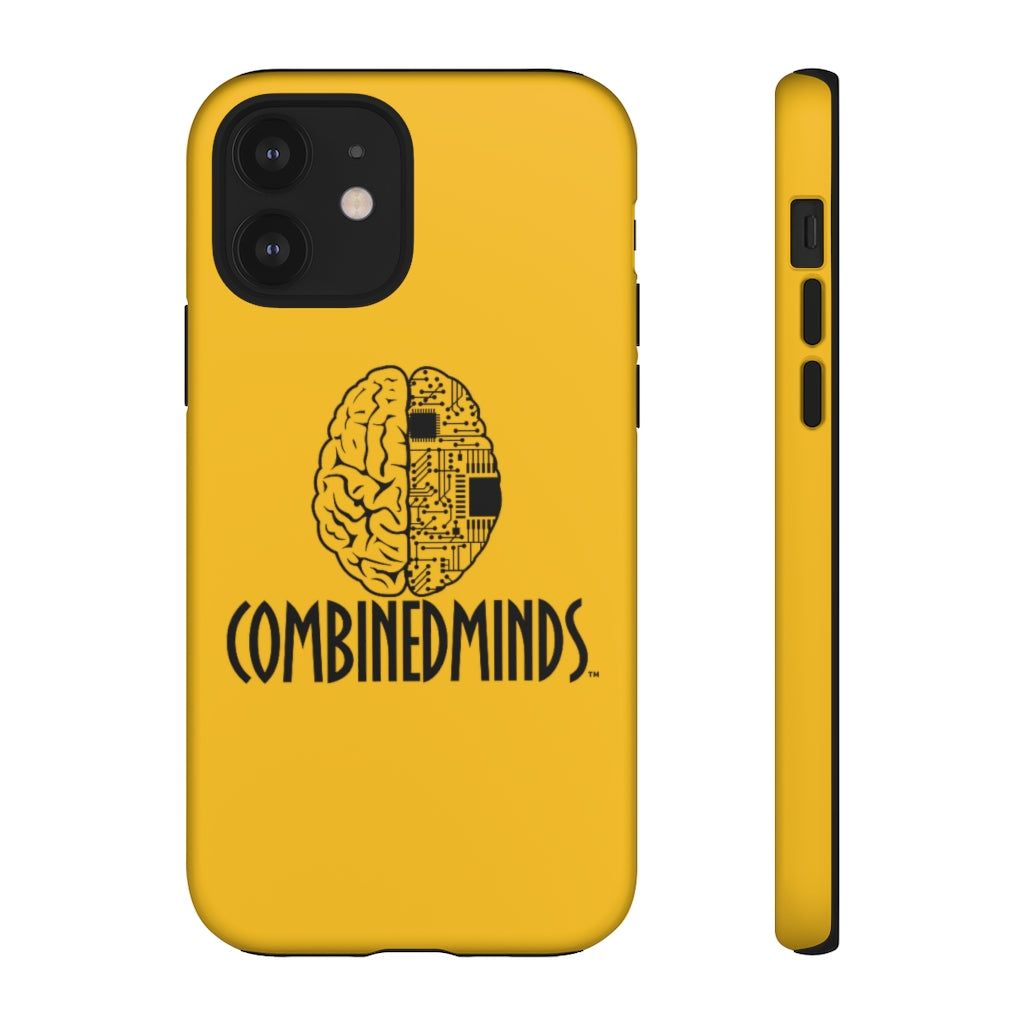 CombinedMinds Cell Phone Case -Yellow Black Logo