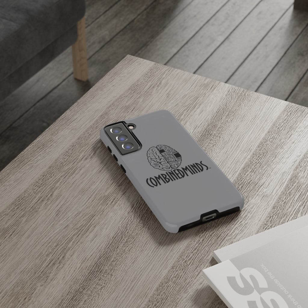 CombinedMinds Cell Phone Case - White Black Logo