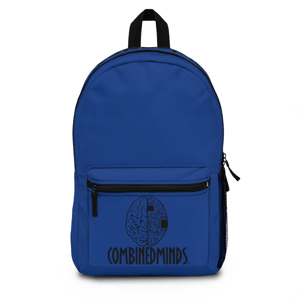 CombinedMinds Backpack - Royal Blue Black Logo