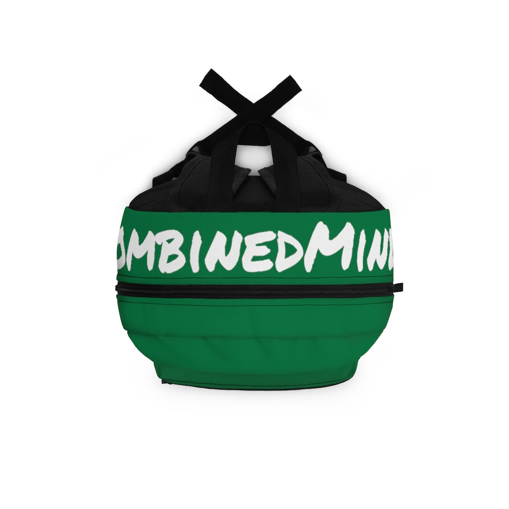 CombinedMinds Backpack - Dark Green White Logo