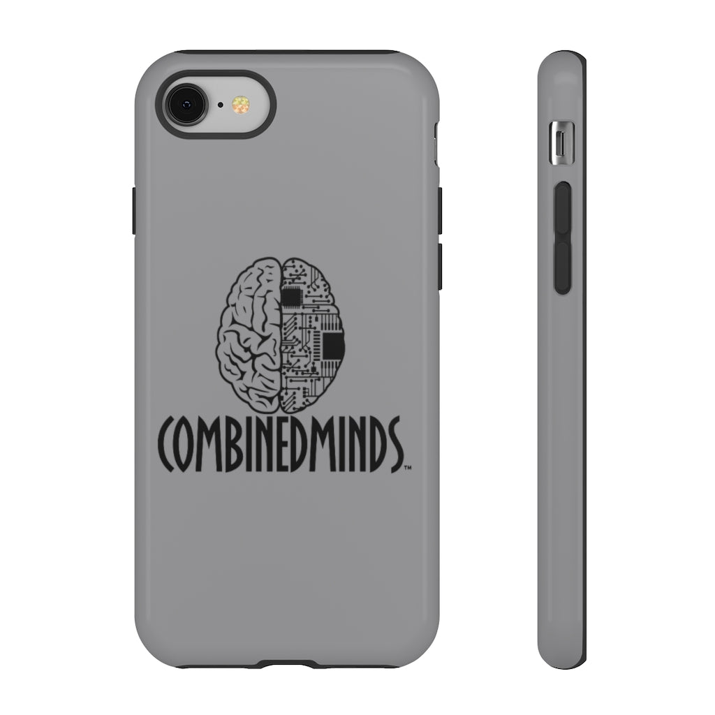 CombinedMinds Cell Phone Case-Grey Black Logo