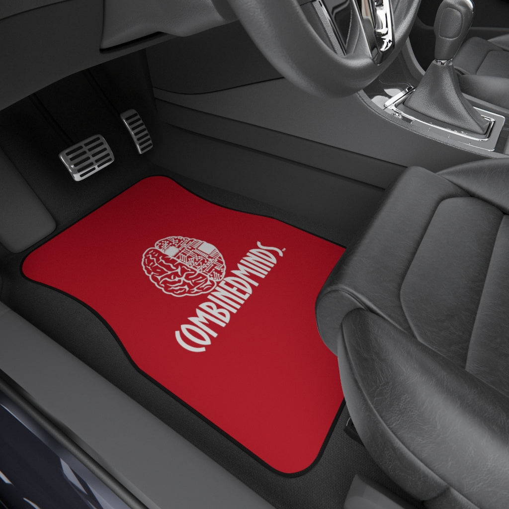 CombinedMinds Car Mats (Set of 4) - Red/White