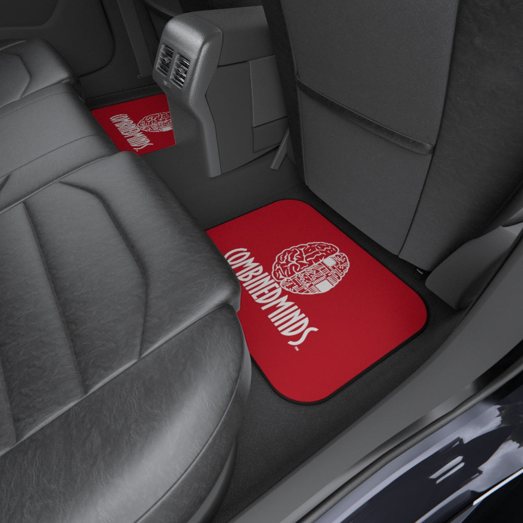 CombinedMinds Car Mats (Set of 4) - Red/White