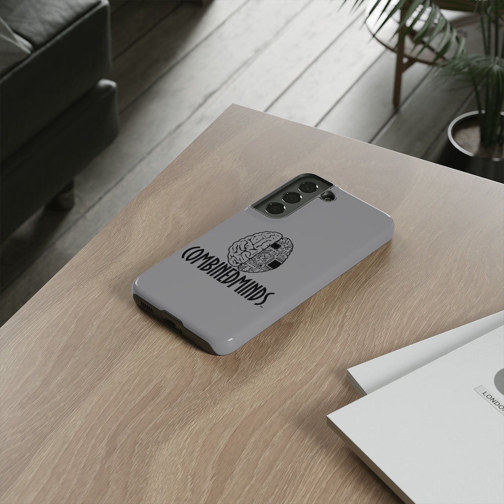 CombinedMinds Cell Phone Case-Grey Black Logo