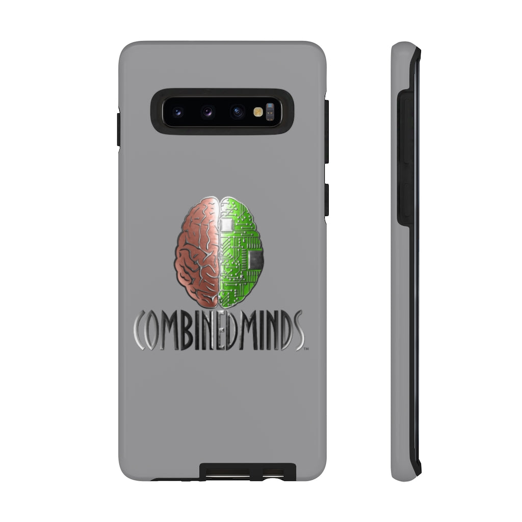 CombinedMinds Tough Cell Phone Cases - Grey Color Logo
