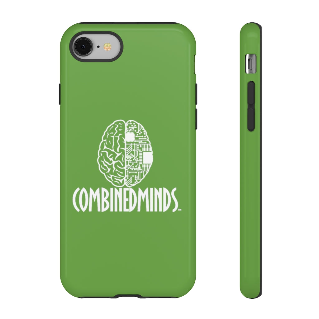 CombinedMinds Cell Phone Case- Green White Logo