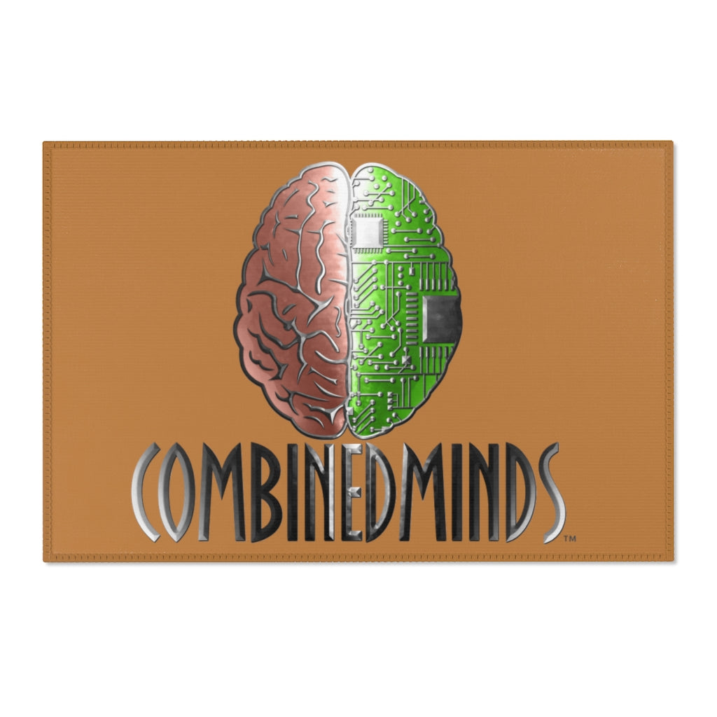 CombinedMinds Area Rugs - Color Logo Light Brown