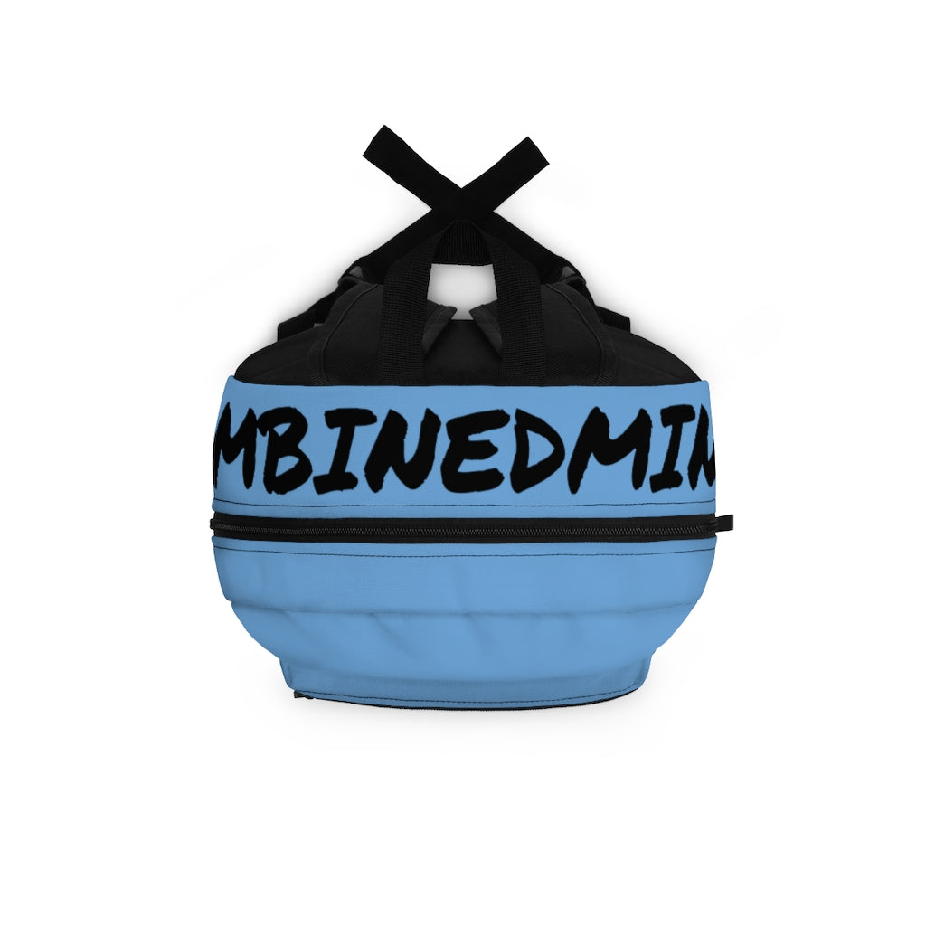 CombinedMinds Backpack - Light Blue Black Logo