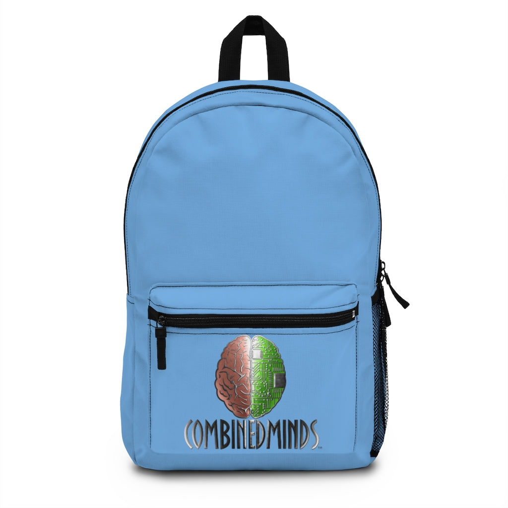 CombinedMinds Backpack - Light Blue Color Logo