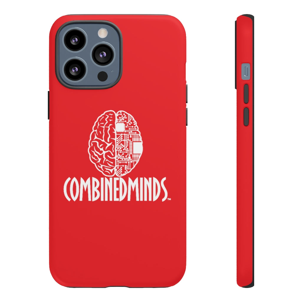 CombinedMinds Cell Phone Case- Red White Logo